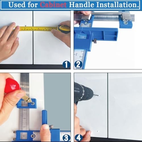 Cabinet Hardware Jig 16 Inch Metric Imperial Scale Automatic Center Punch