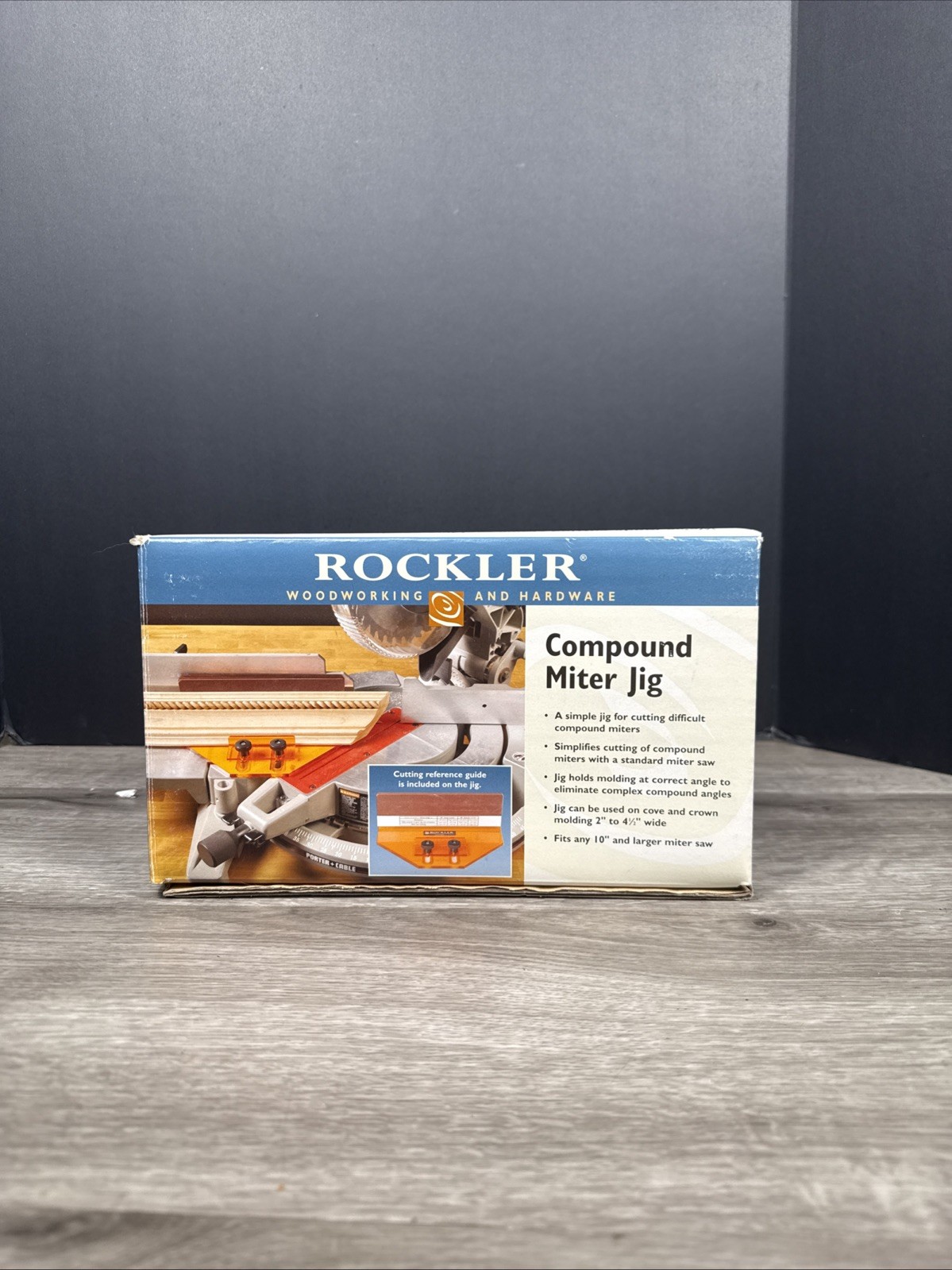 Rockler Compound Miter Jig New Woodworking Fits 10″ Or Larger Miter Saw