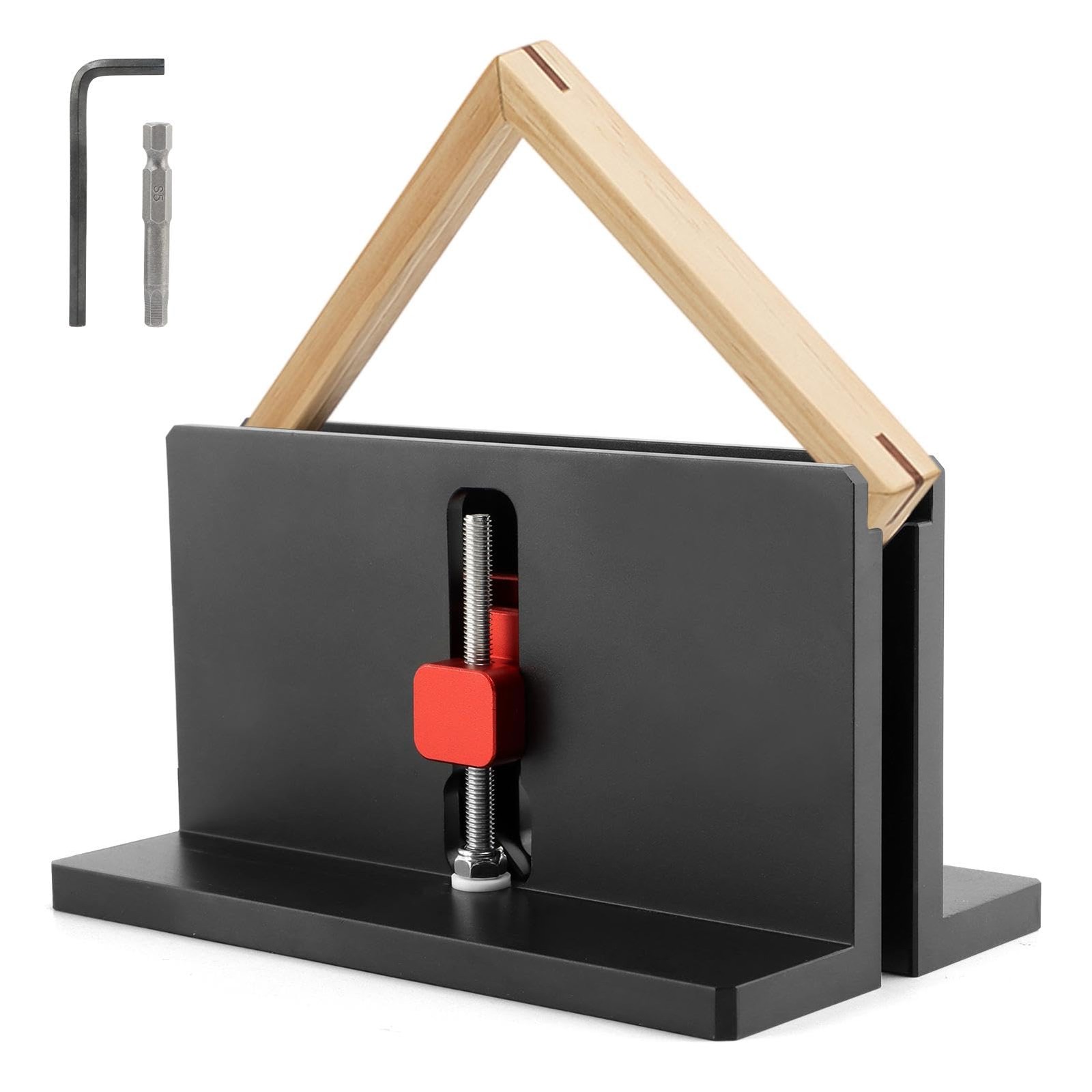 2 PCS Right Angle Spline Jig Box Joint Adjustable Corner Dovetail Black