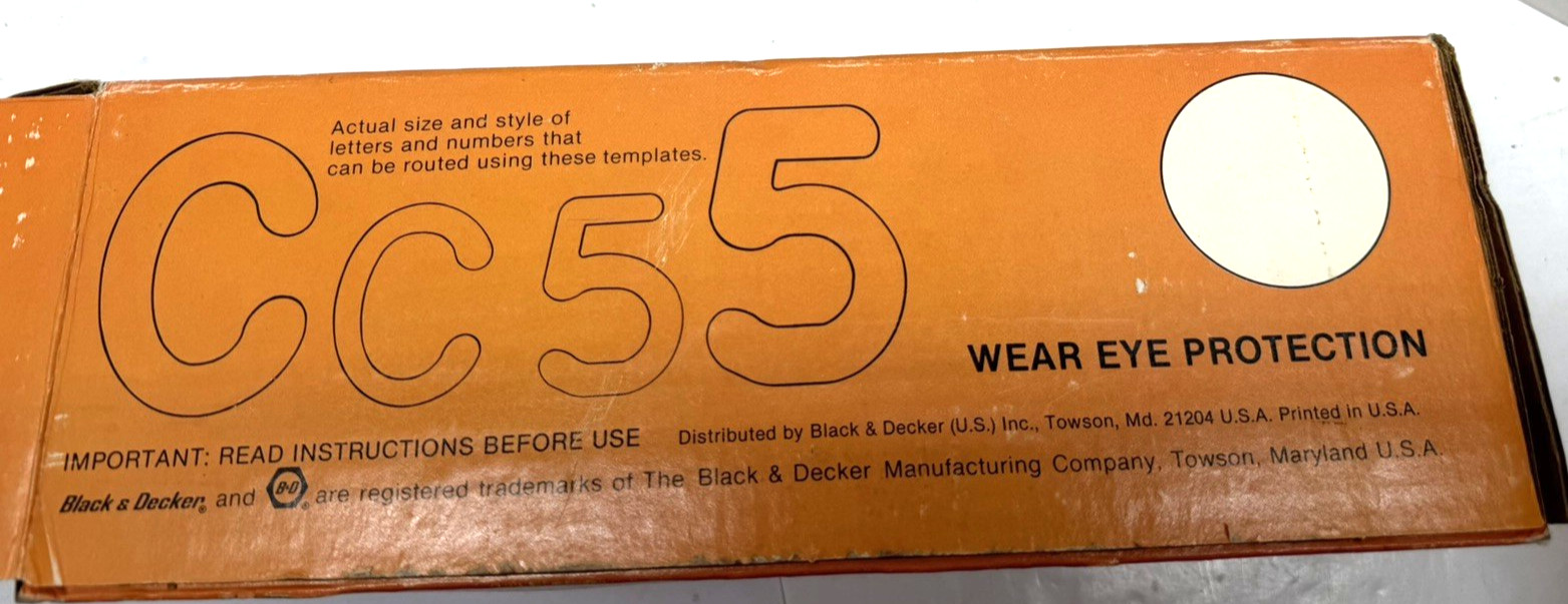 Black & Decker 76-233 Router Jig Guide for Letters & Numbers w/ 57 Templates