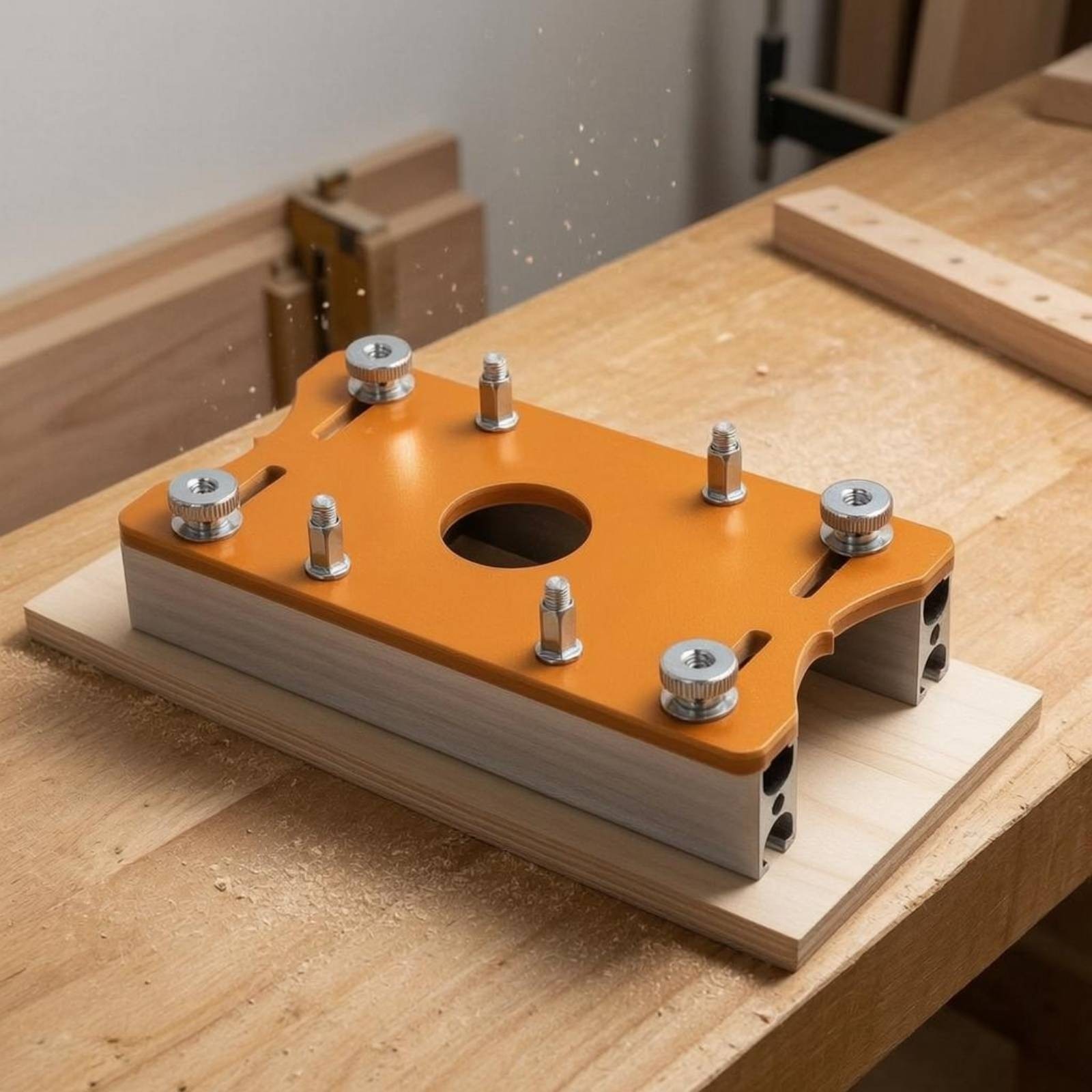 Router Slotting Jig Small Slotting Router Jig Tangerine Top Plate