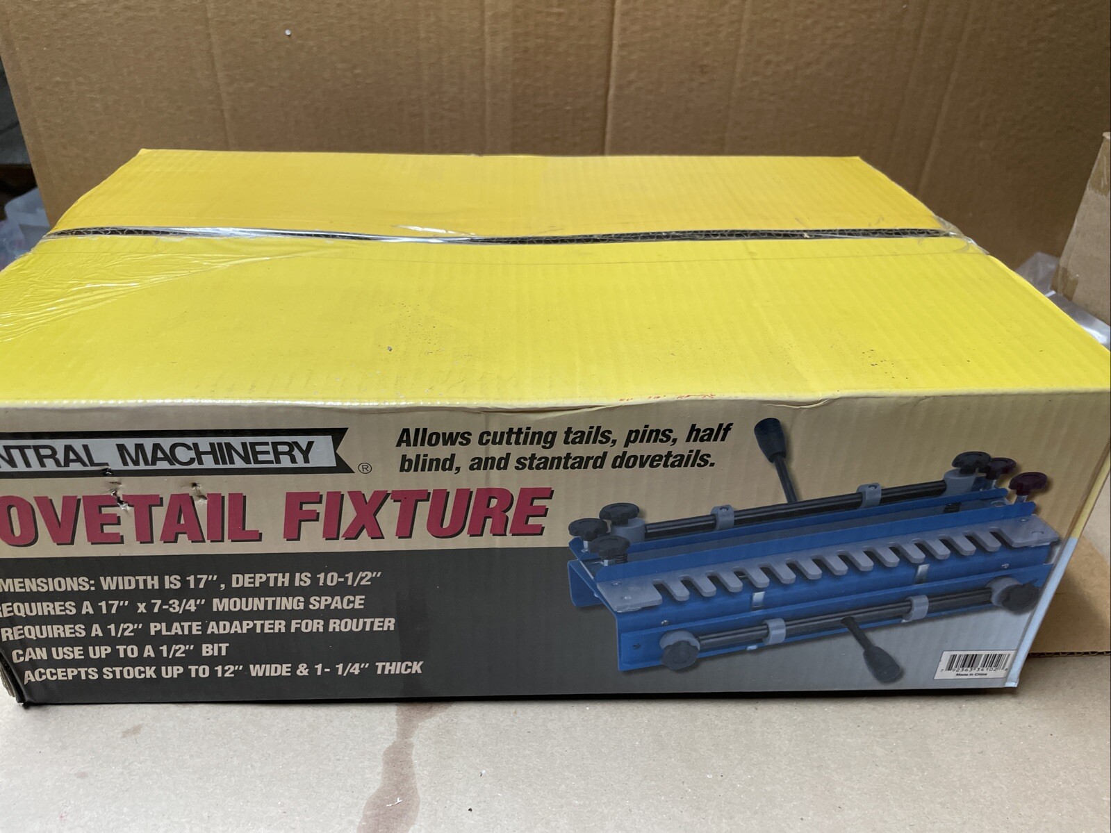 NOS Central Machinery 12″ Dovetail Joint Fixture Woodworking Tool 34102. – Y51