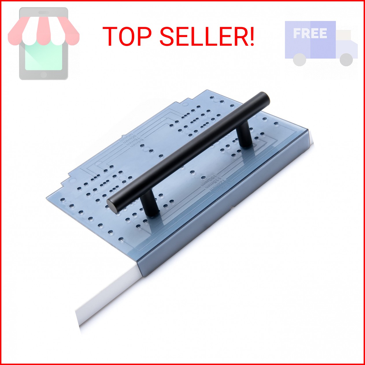 Ravinte Cabinet Handle Template Tool Drawer Knob Pull Drill Mounting for Hardwar