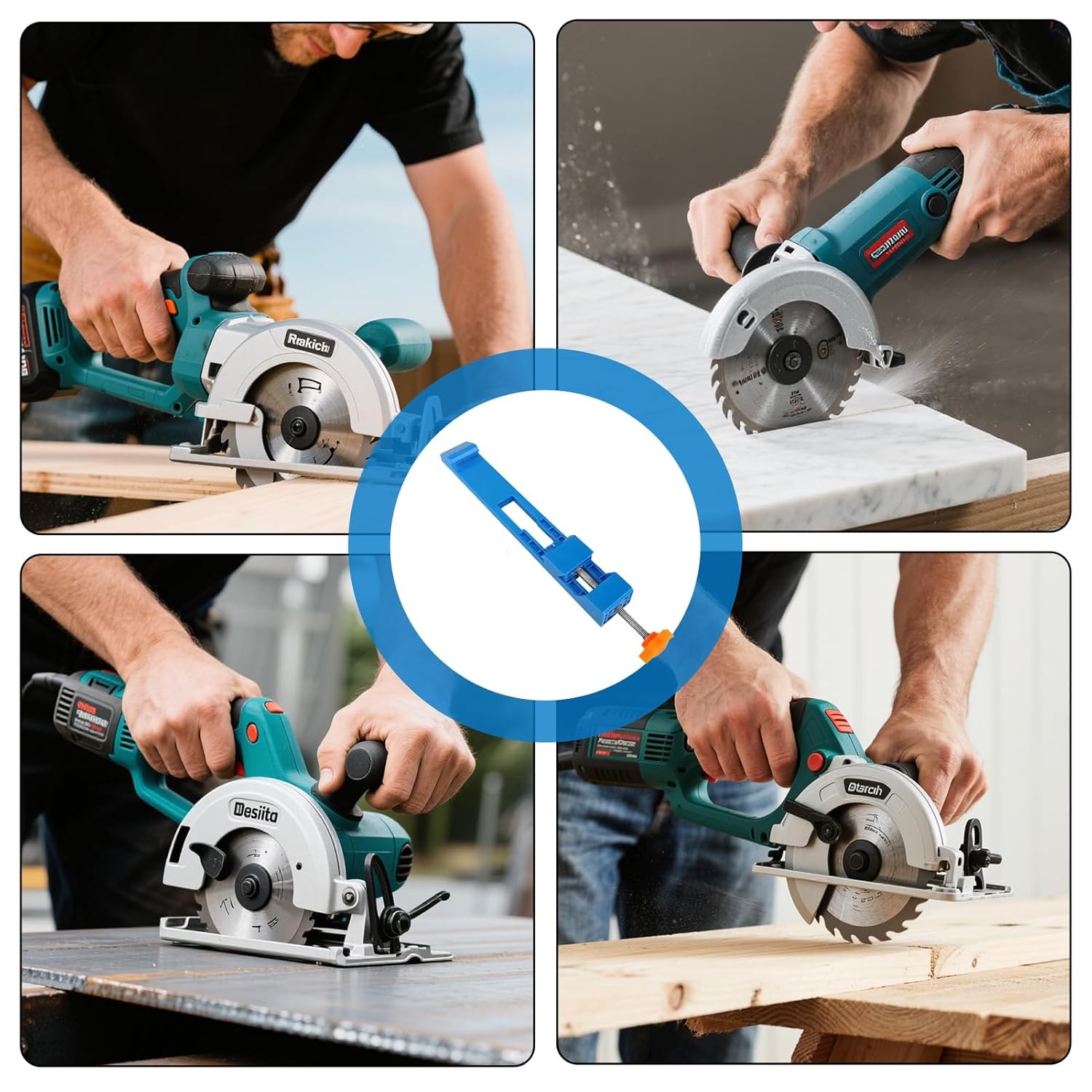Adjustable Circular Saw Guide Cutting Machine Base Milling Position New