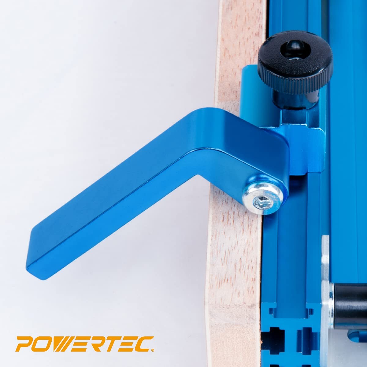 POWERTEC 2-1/4″ Fence Flip Stop for Table Saw Miter Saw and Drill Press T Tra…