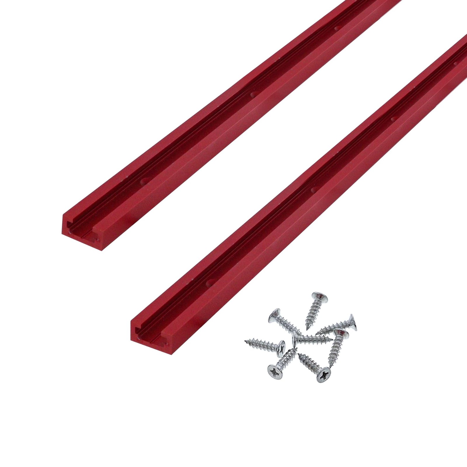 2 PCS 4039 TTrax36 36 Inch Universal Aluminum TTrack Predrilled Woodworking