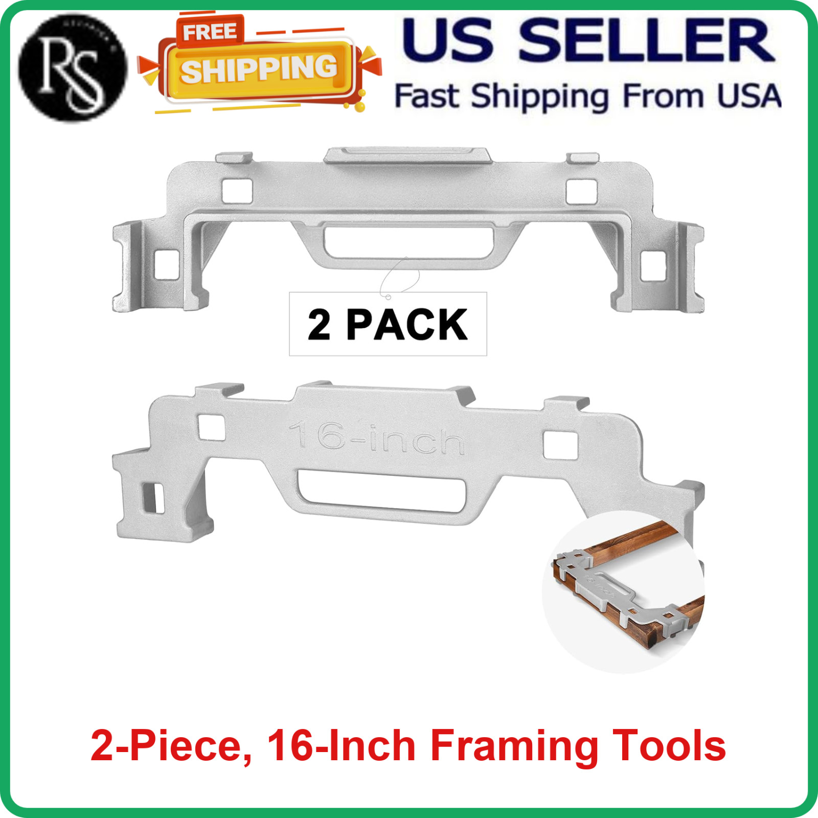 2PCS 16 In Framing Tools Framing Stud Layout Tool Cast Aluminum Stud Measurement