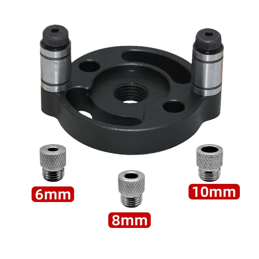 Dowel Jig Kit 3-10mm Self-Centering Drill Guide Aluminum Alloy Hole Puncher Tool