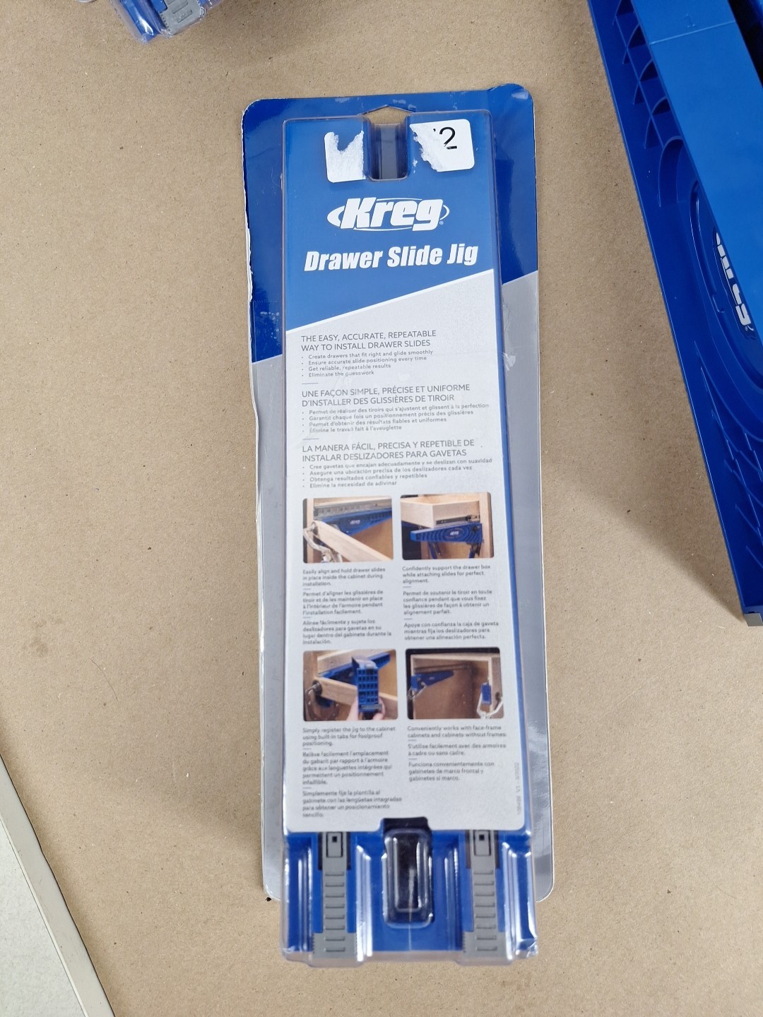Kreg Drawer Slide Jig KHI-SLIDER Cabinet Hardware Installation Guide Tool