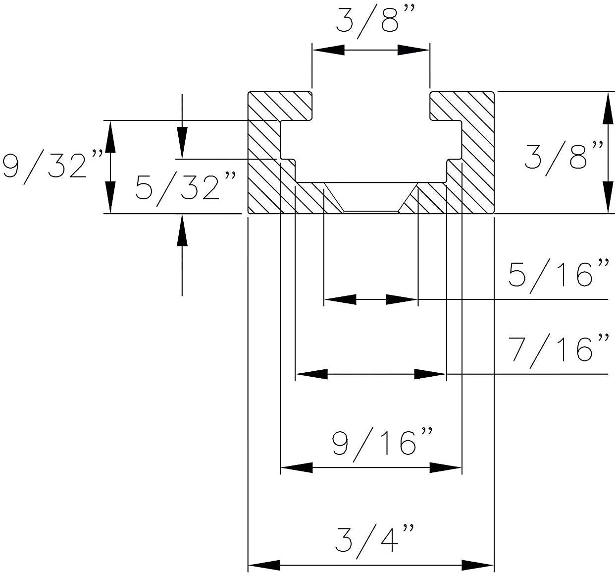 POWERTEC 71495 Double-Cut Profile Universal T-Track (48 inch) w/Intersection Kit