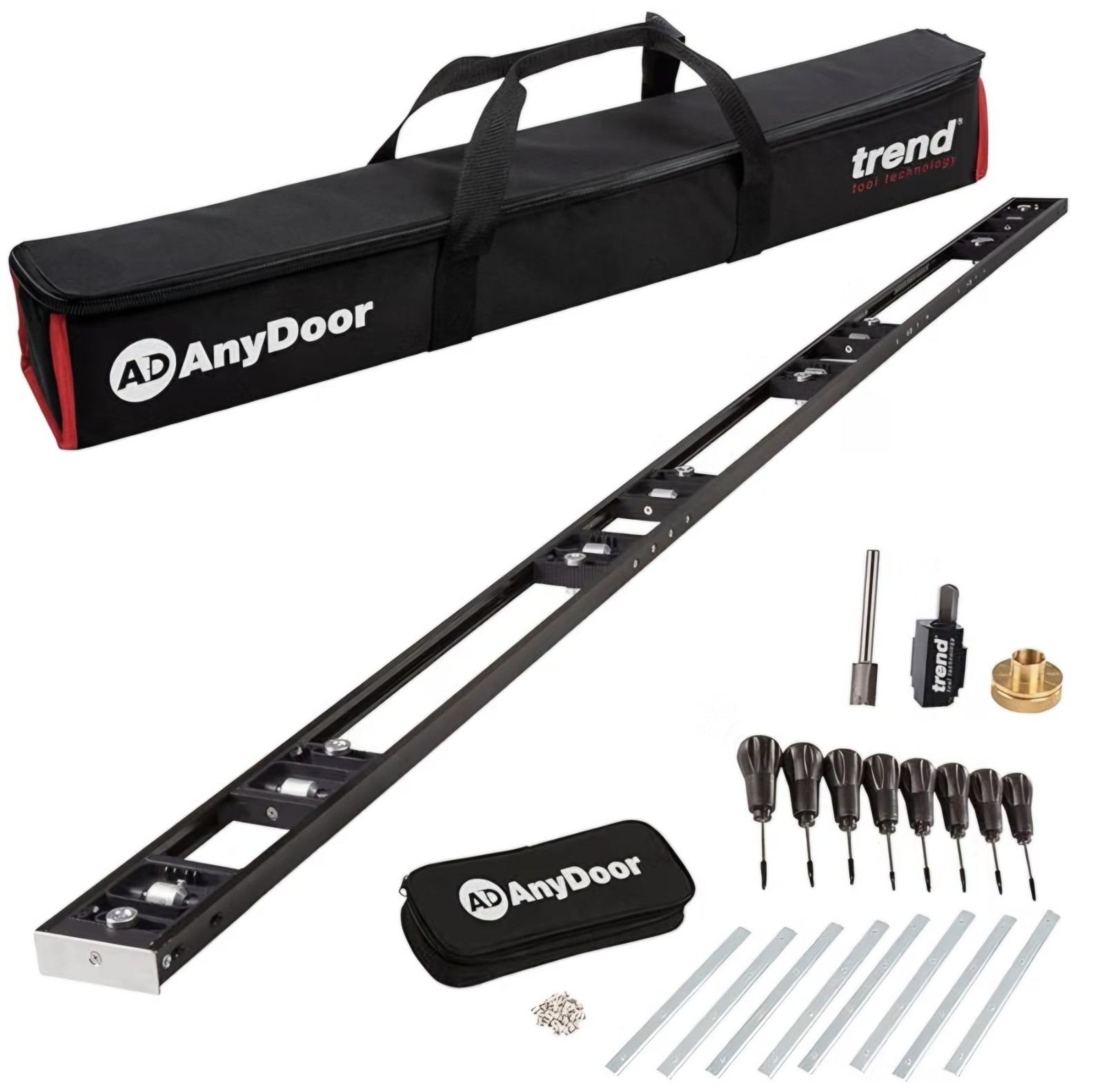 Trend 9ft AnyDoor Butt Hinge Template Kit, Adjustable Router Jig H/JIG/D9