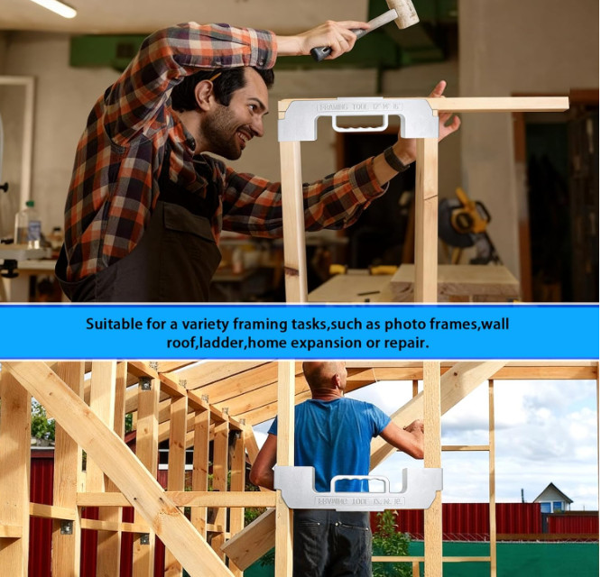 3 in 1 Framing Jig Tools,12″,14″,16″ On-Center Stud Layout