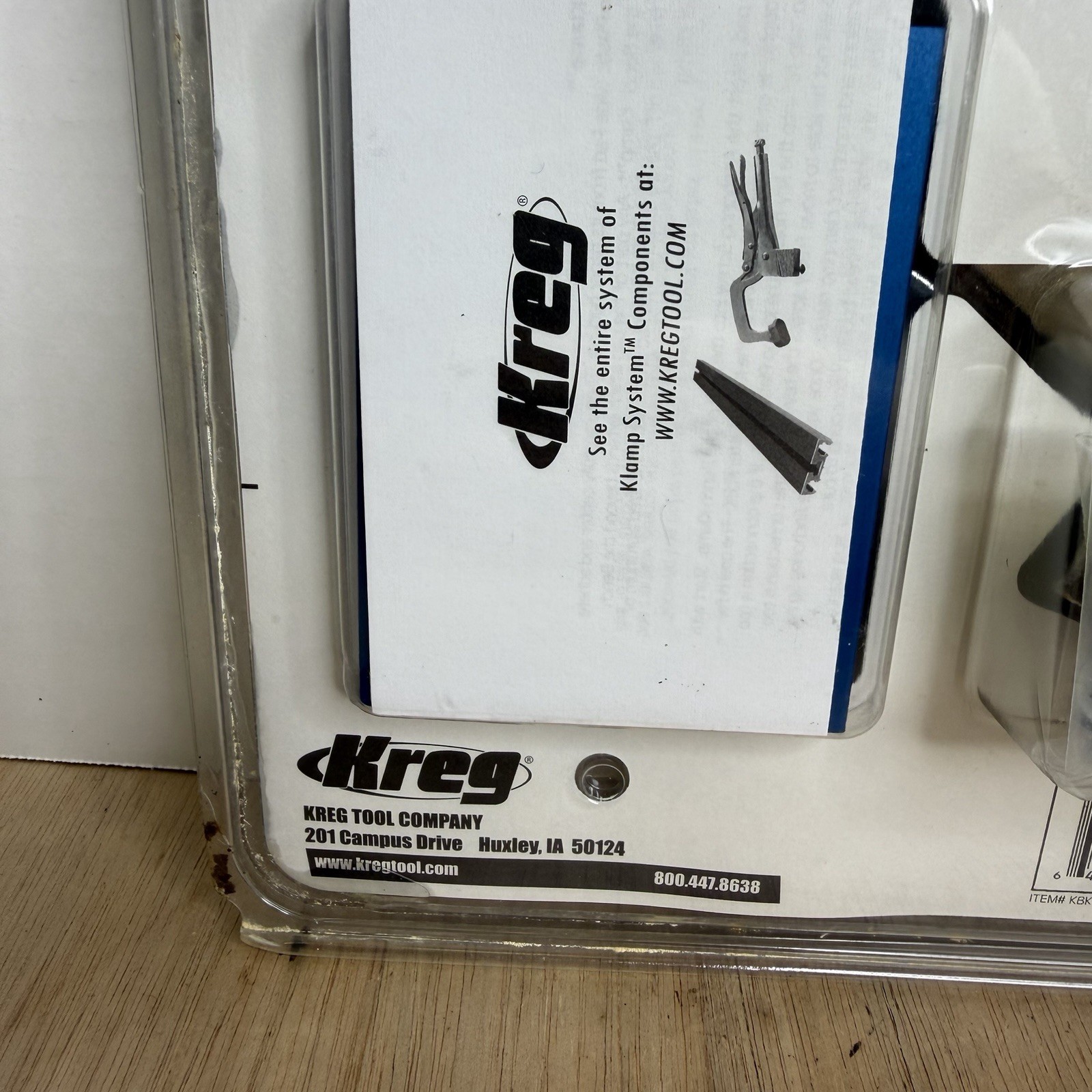 KREG BENCH CLAMP KLAMP SYSTEM #KBK WOODWORKING POCKET HOLE JOINT BRAND NEW NOS