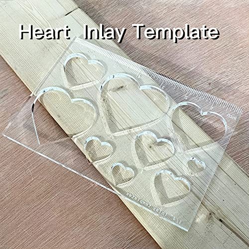 9 in 1 Router Templates for Woodworking Router Jig 1/4 Thick Heart (1 Pack)