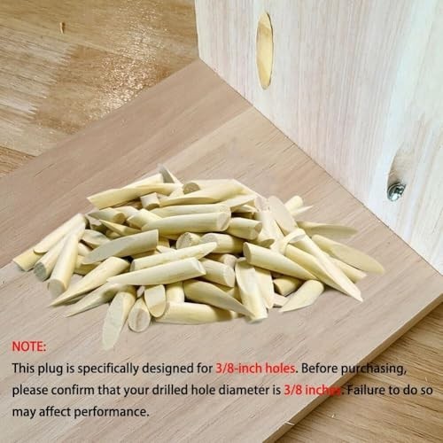 200 Pcs Solid Pine Wood Pocket Hole Plugs – DIY Jig Accessories for Woodworking