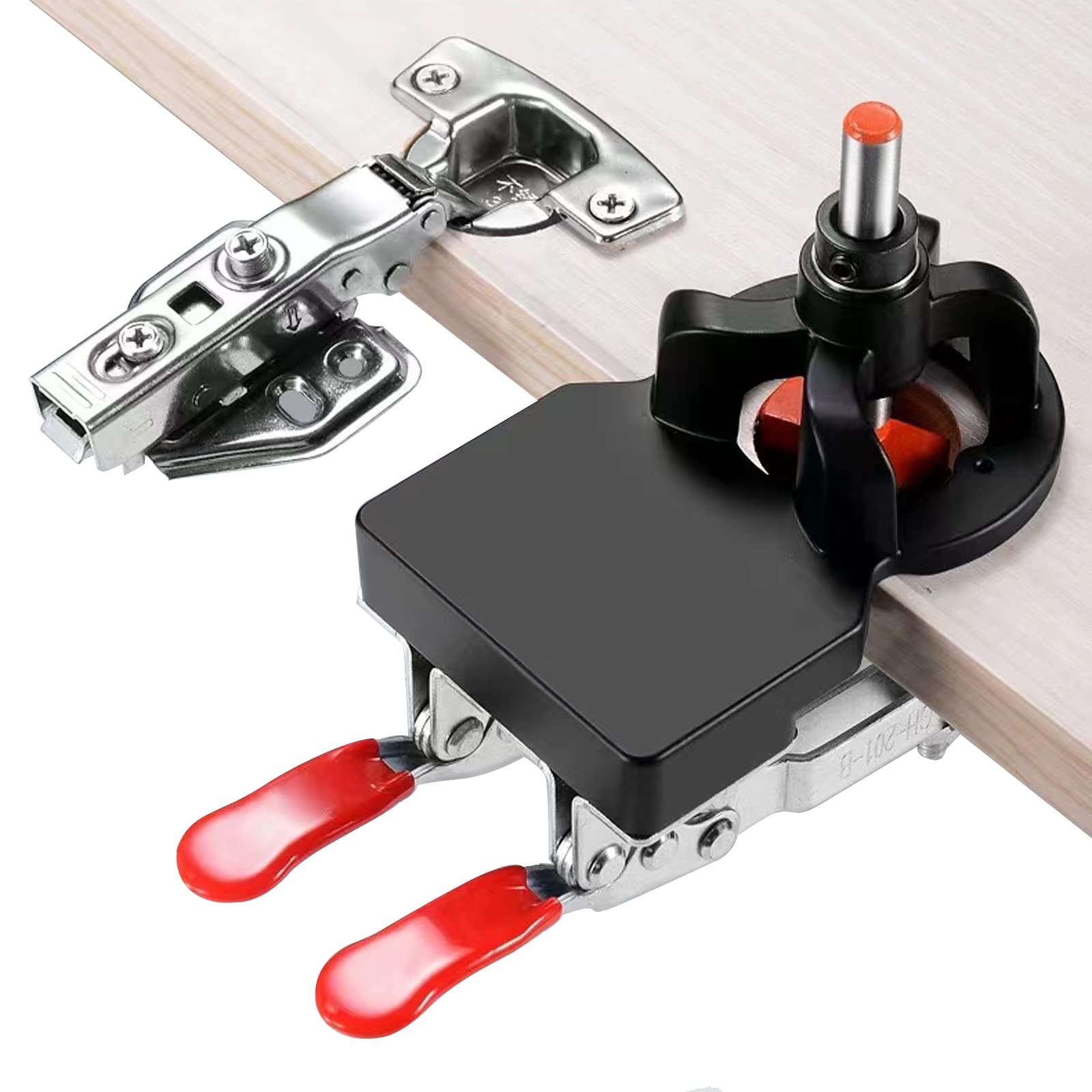 Adoles 35mm Concealed Door Hinge, Accurate Locking Cabinet Hinge, Aluminum Al…