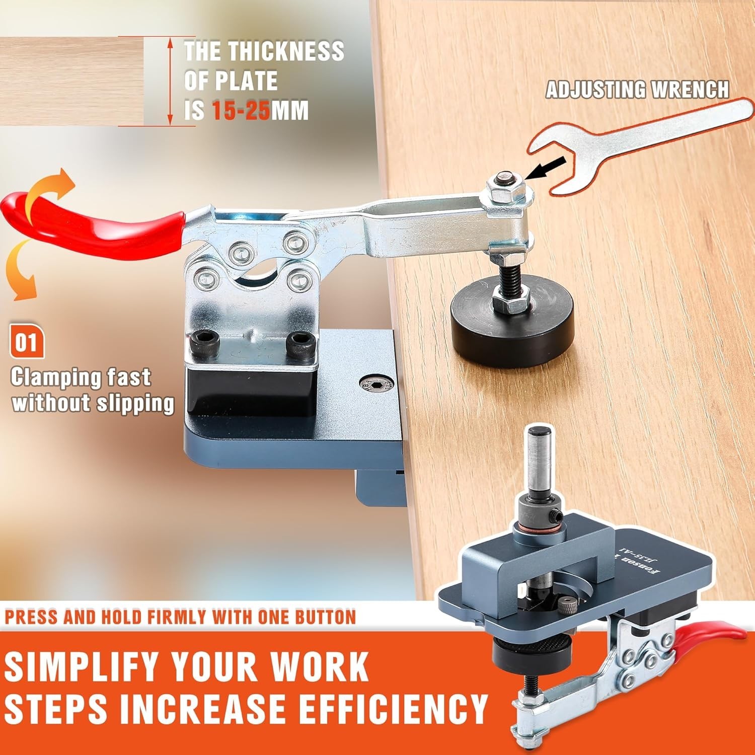 Metal Concealed Hinge Jig, 35MM Cabinet Hinge Jig Drilling Hole Puncher with …