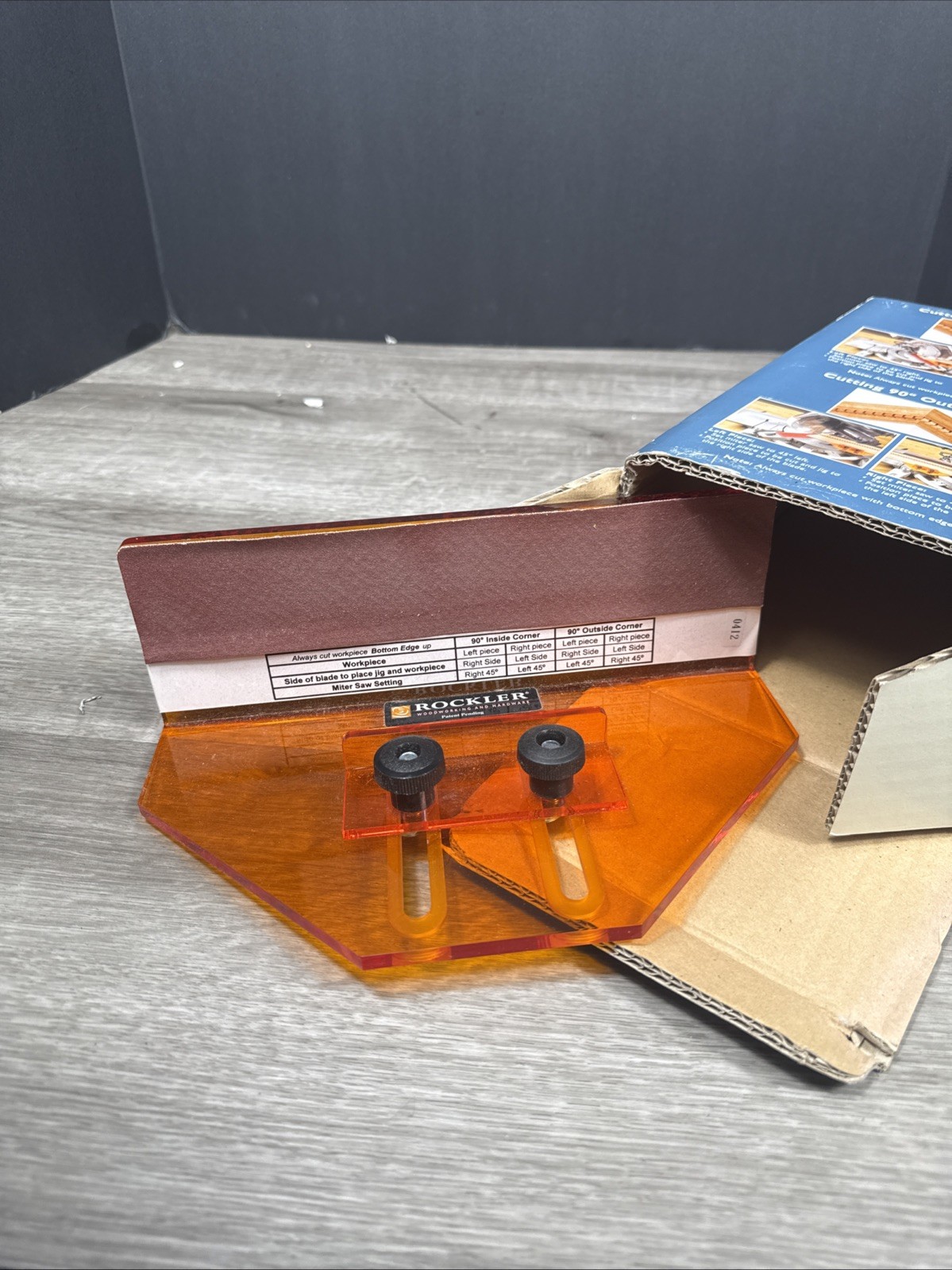 Rockler Compound Miter Jig New Woodworking Fits 10″ Or Larger Miter Saw