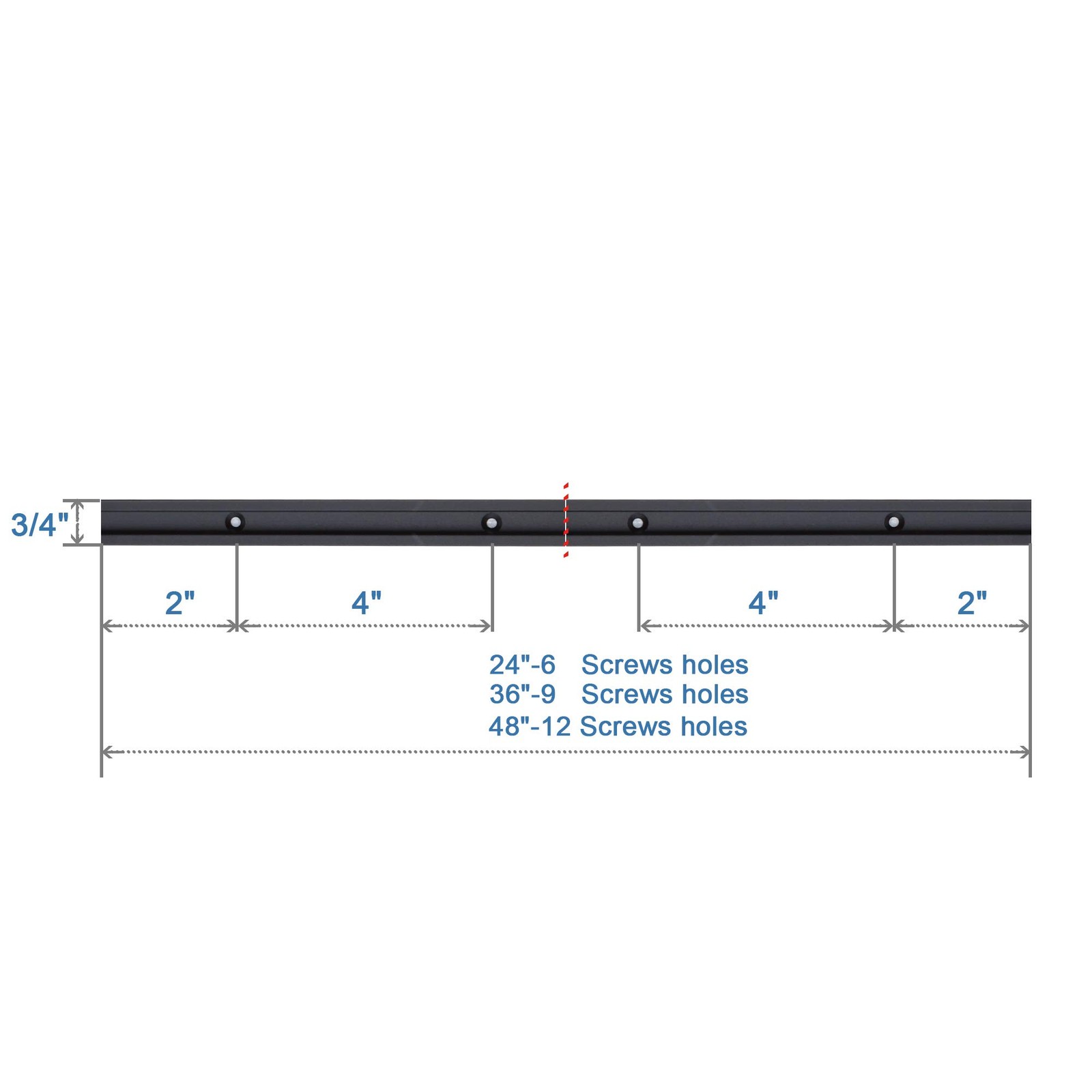 Hot Favorable Aluminum 48″ T-Track for Woodworking –Double Cut Profile Univer…