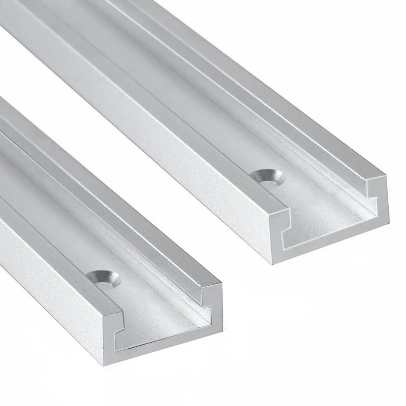 Aluminum T-Track T-Slot Miter Track Jig Fixture Woodworking Router Table Tool