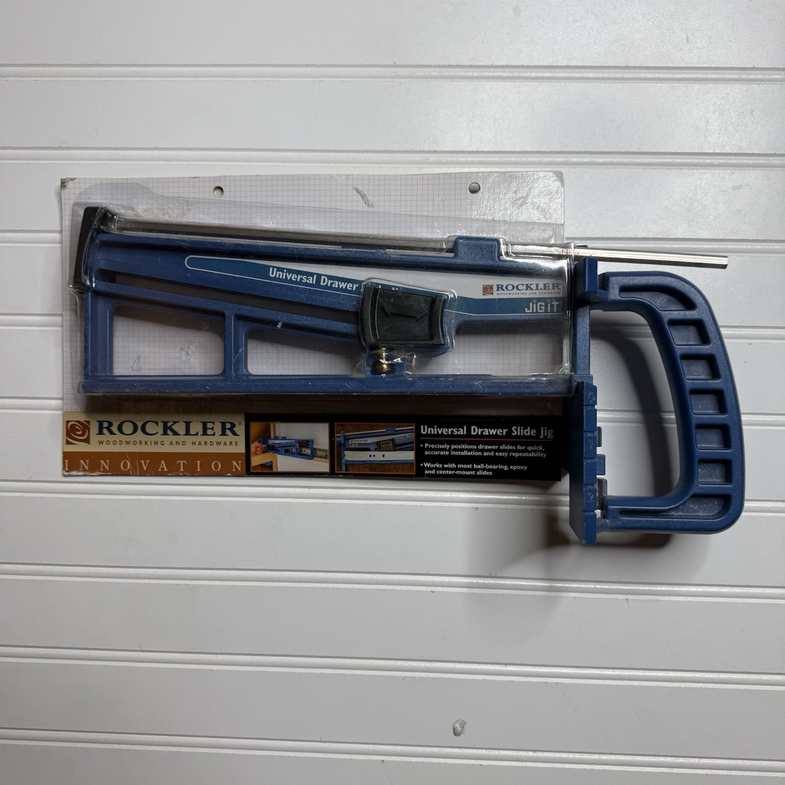 Rockler Universal Drawer Slide Jig Cabinet Hardware Install Tool NEW in PKG NIP