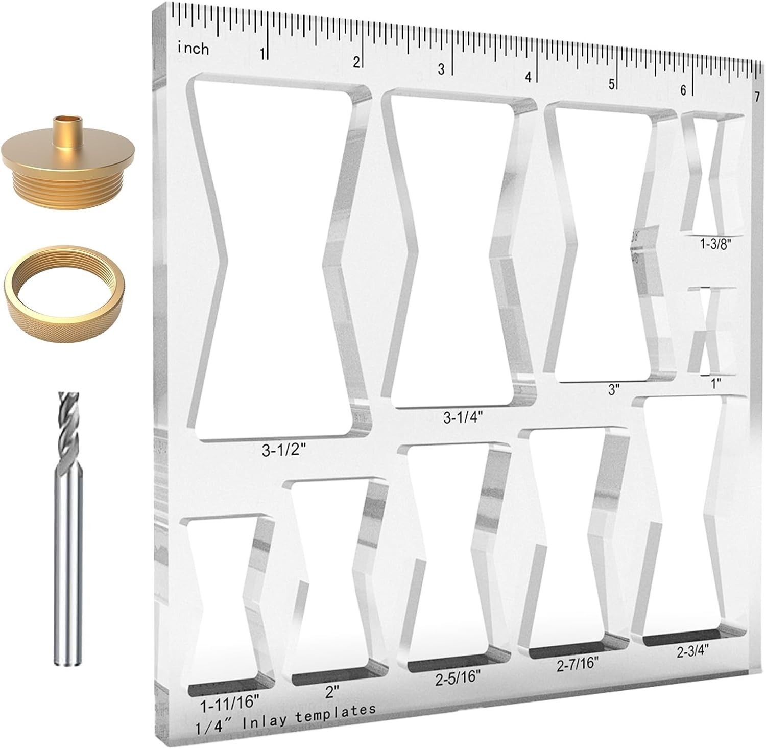 10 in 1 Router Templates for Woodworking,Butterfly Inlay Template,Wood Bowtie…