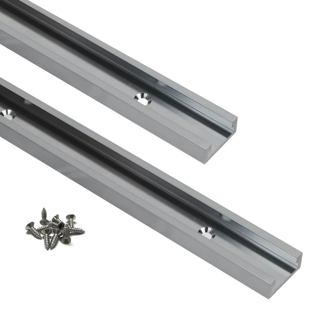 Aluminum DoubleCut Profile Universal 3/4 TTrack 400x30mm 15.75 Inch 2 PCS