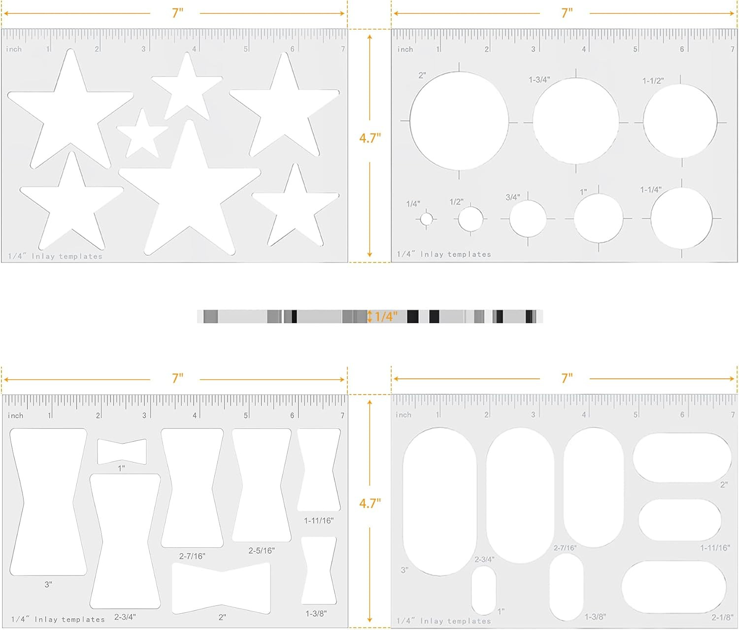 Router Jig Template Star Router Inlay Templates Decorative Router Tool Decorativ