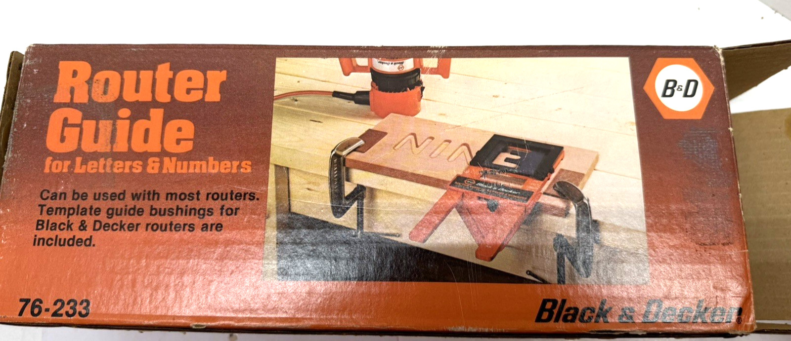 Black & Decker 76-233 Router Jig Guide for Letters & Numbers w/ 57 Templates