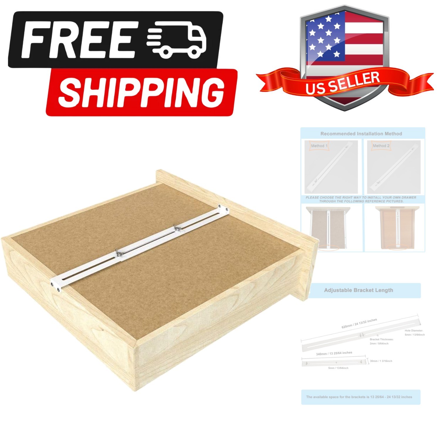 Drawer Repair Kit – Used to Reinforce and Repair Wooden/MDF/Chipboard Drawers…