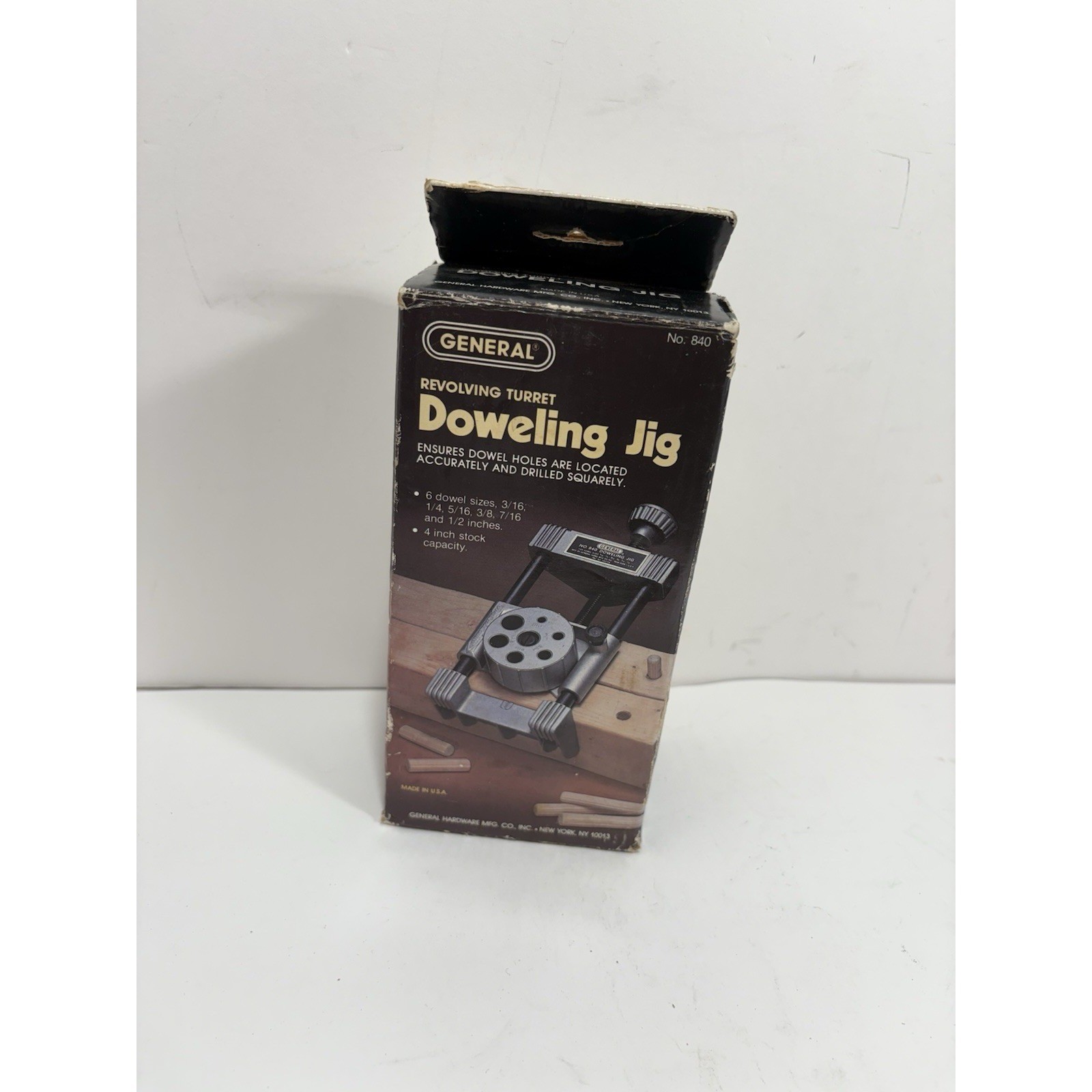General No 840 Revolving Turret Doweling Jig Woodworking Tool Made in USA
