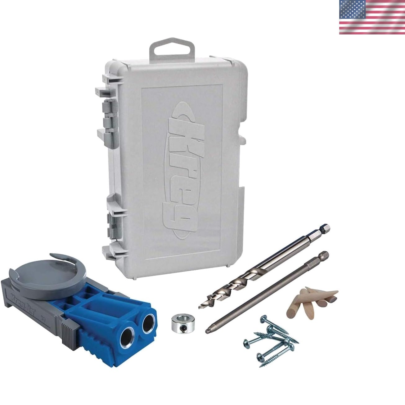 R3 Jr. Pocket-Hole Jig System – Portable Pocket-Hole Jig – Easy Clamping & Ad…