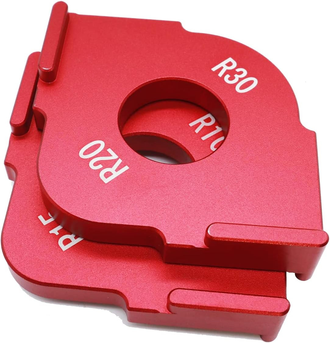 Set of 2 Radius Jig Router Templates – Corner Radius Routing Templates, Aluminiu