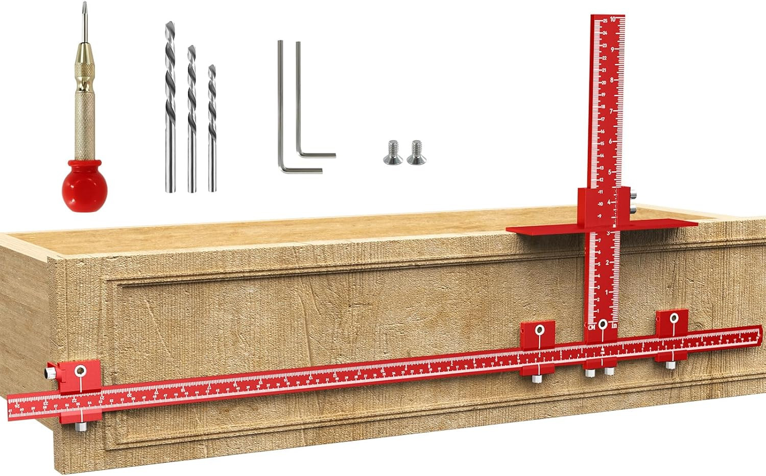 Extended Cabinet Hardware Jig Kit, 32-Inch & 16-Inch Detachable MAX Cabinet Hand