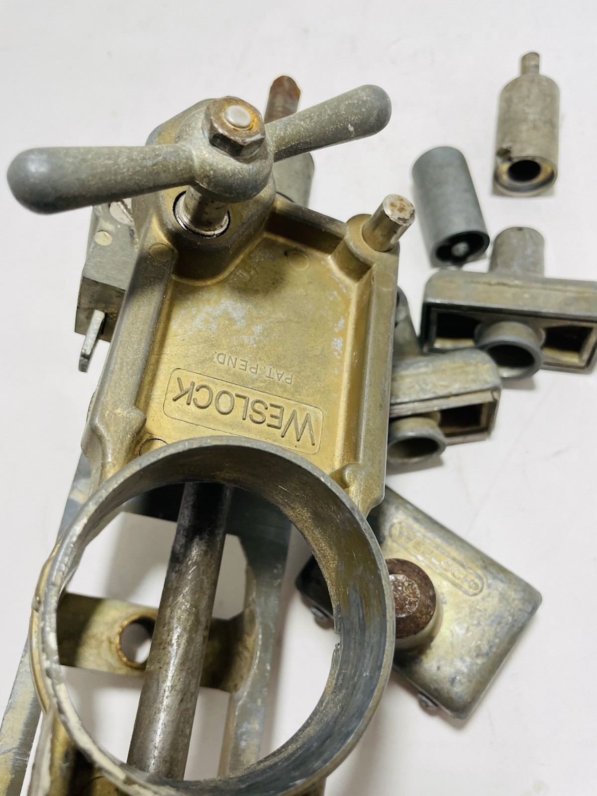 Weslock Door Lock Hole Jig Installation Boring Kit Vintage With Case