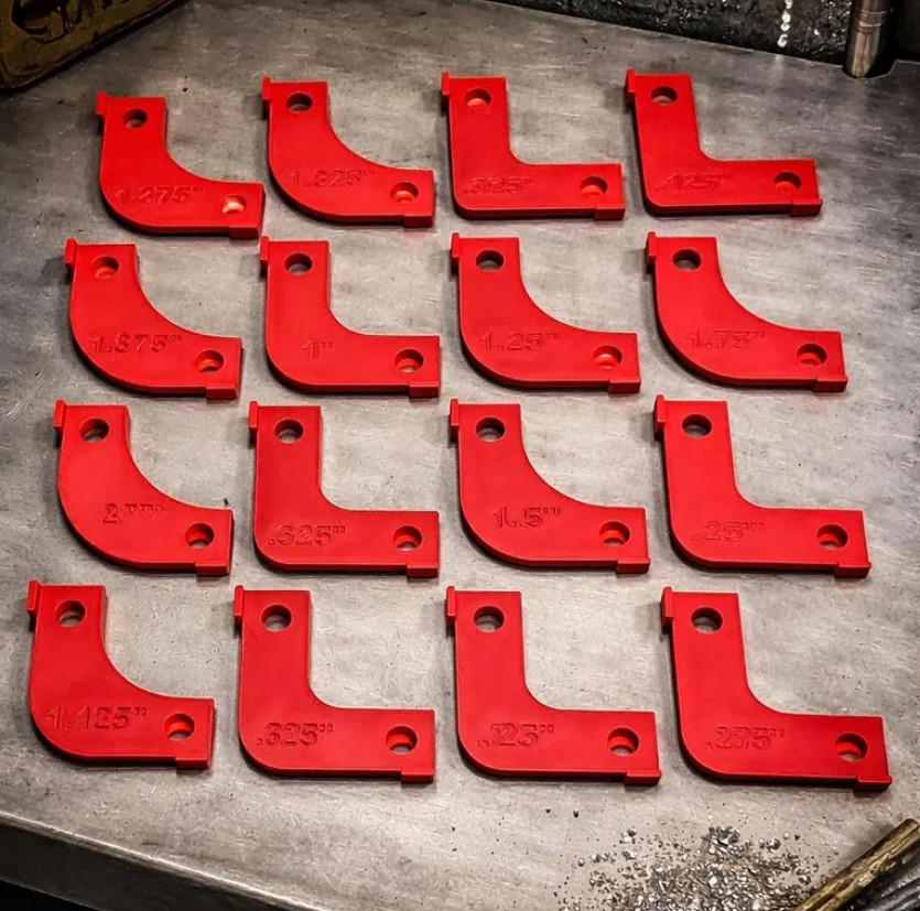 16pc Radius Template Set 1/8″-2″ Router Corner Guide Woodworking Tool