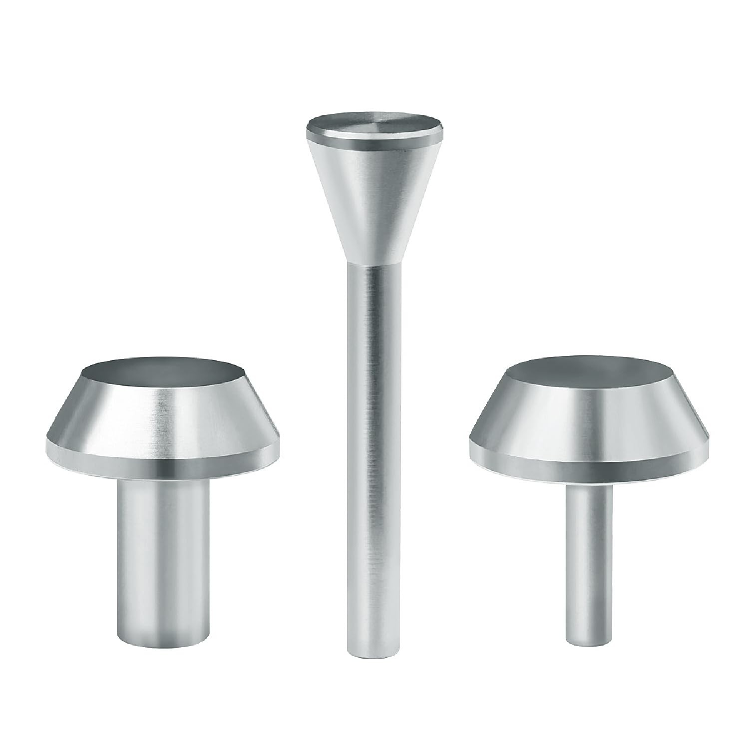 POWERTEC Router Subbase Centering Pin & Cone Set w/ 1/2 & 1/4 Inside Centering G