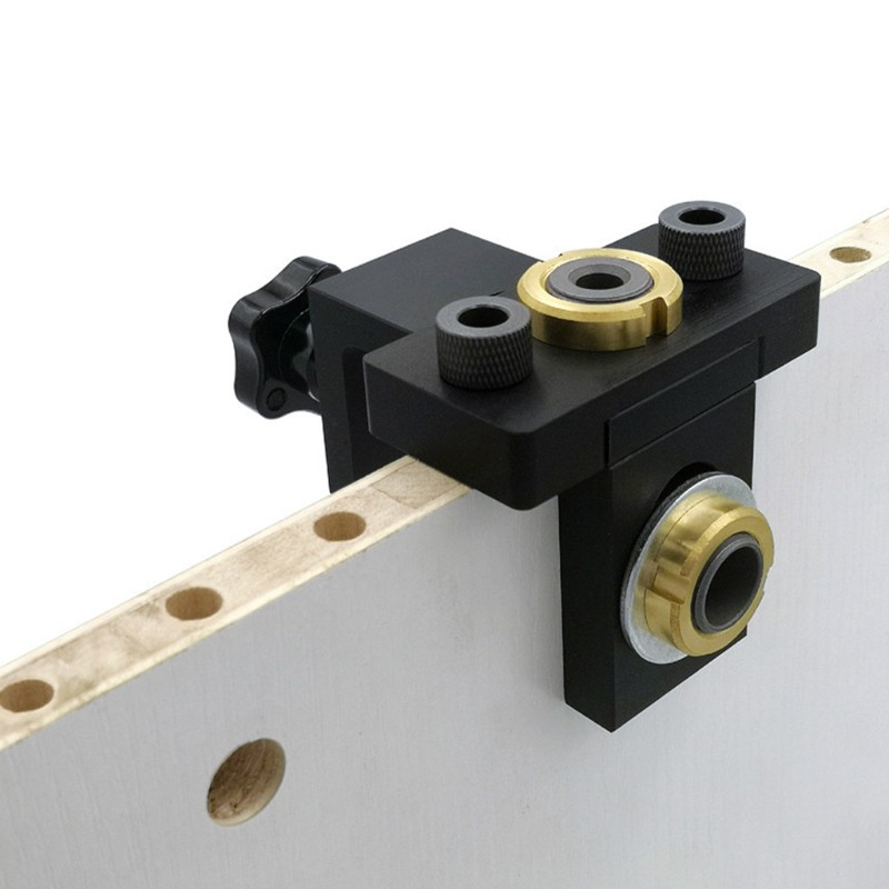 3 in 1 Cabinet Hardware Punch Locator 8/15mm Drilling Adjustable Woodworking DIY