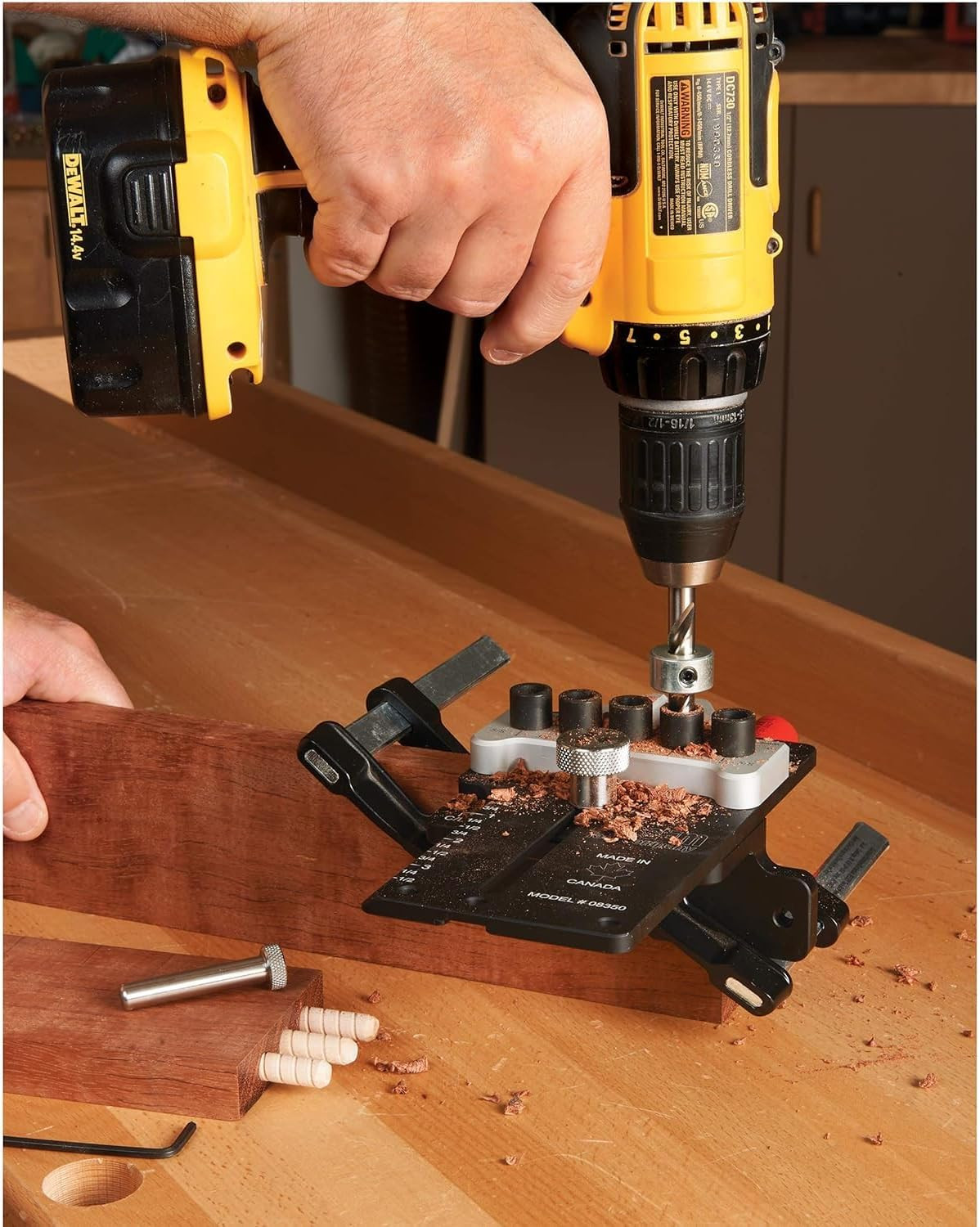 Jessem 08350 3/8″ Dowelling Jig Precision Woodworking Joinery Tool with Main Bod