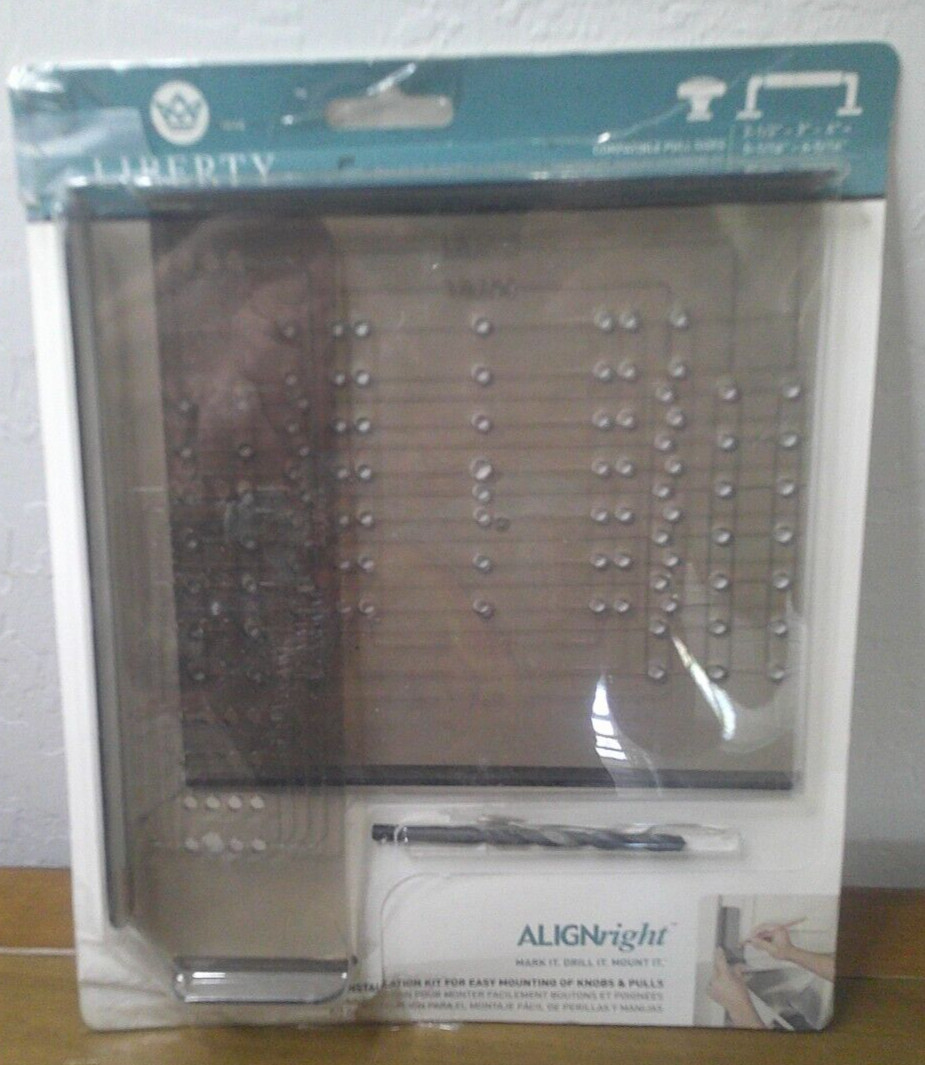 Liberty Align Right Cabinet & Drawer Knob Installation Template Guide ~Drill Bit