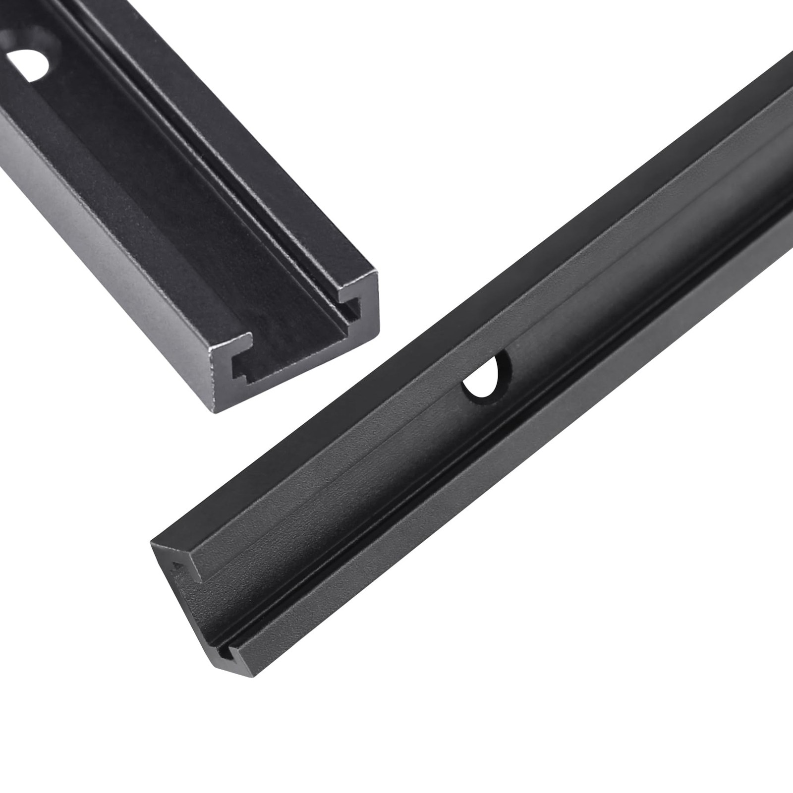 4 PCS 48″ Black Double Cut Profile Universal Aluminum TTrack With Screws