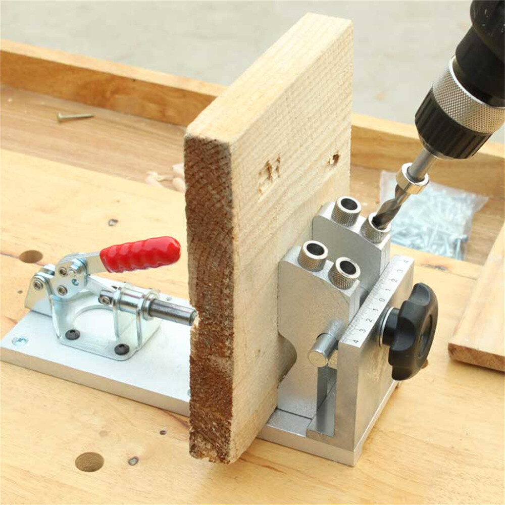 pocket Hole Jig Aluminium Alloy Woodworking Master System dowel pocket screw jig