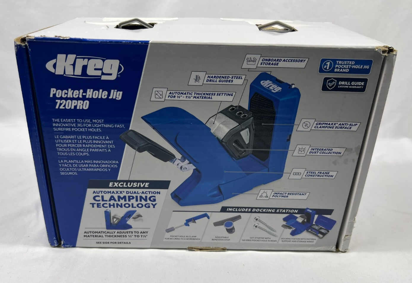 Kreg 720PRO Pocket Hole Jig System Docking Station New Open Box