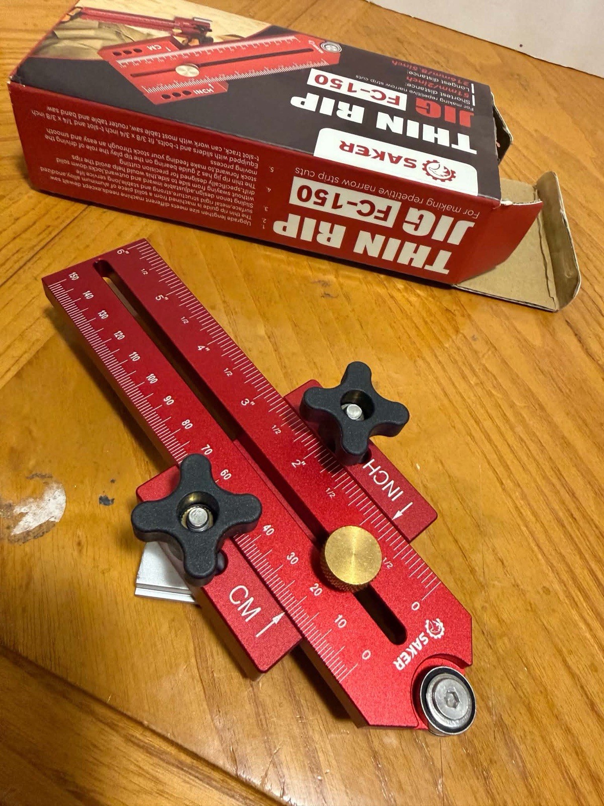 Saker Thin Rip Jig Table Saw Jig Guide, Making Repetitive Narrow Strip Cuts