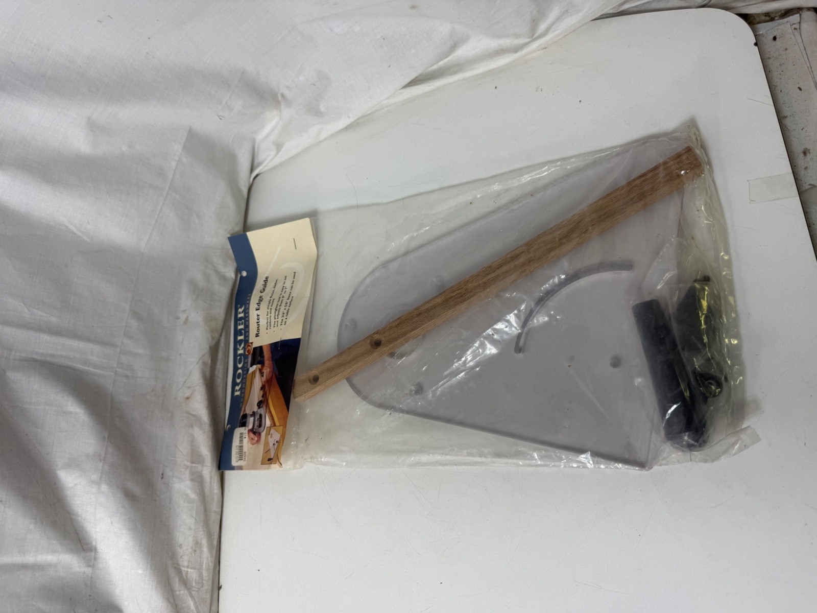 Rockler Router Edge Guide Woodworking Jig Plexiglass Acrylic Base 34420