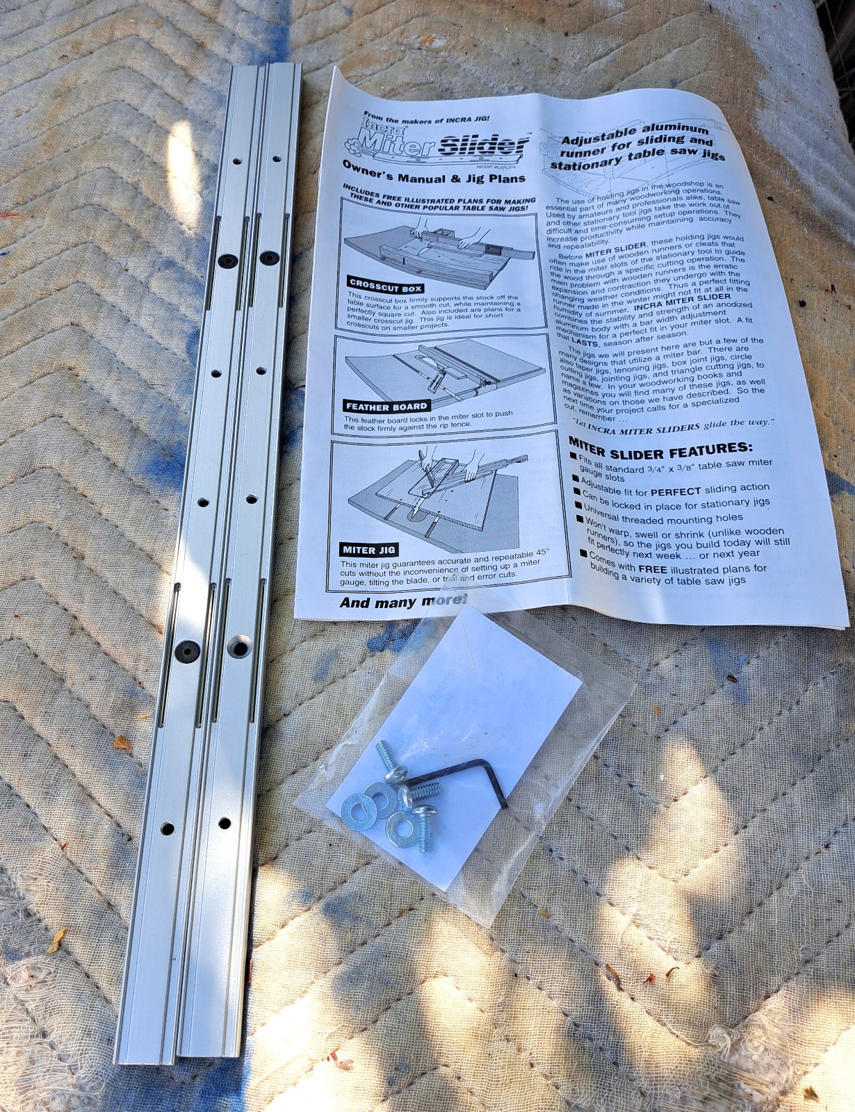 Lot – Incra 18 inch miter sliders-new in package