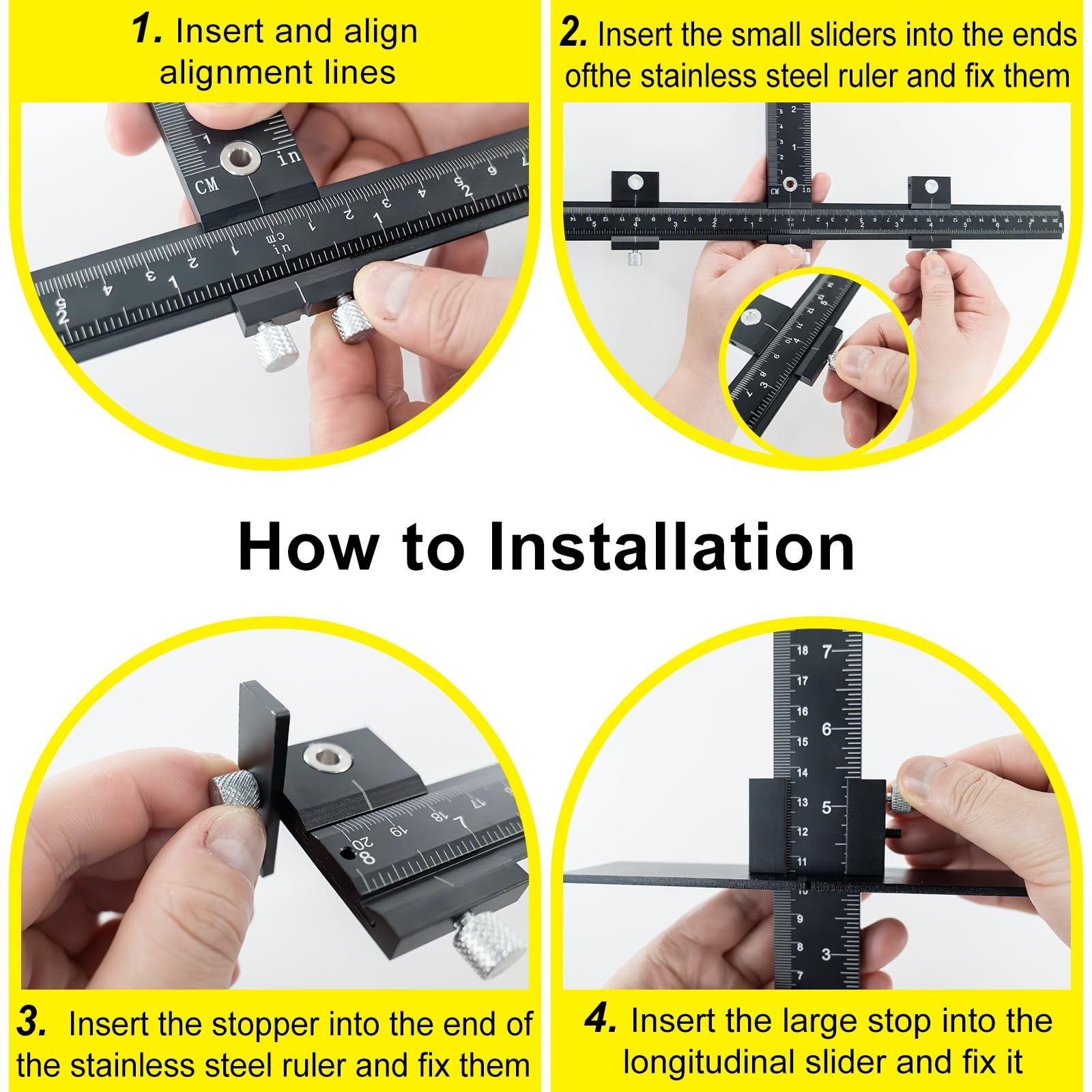Aluminum Alloy Cabinet Hardware Jig – Precision Drilling Guide Tool for Handles