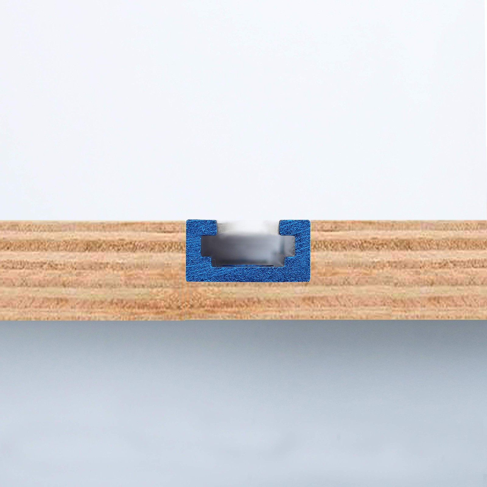 4 PCS Aluminum 48 Inch TTrack Wood Screws Double Cut Profile Blue Hardware
