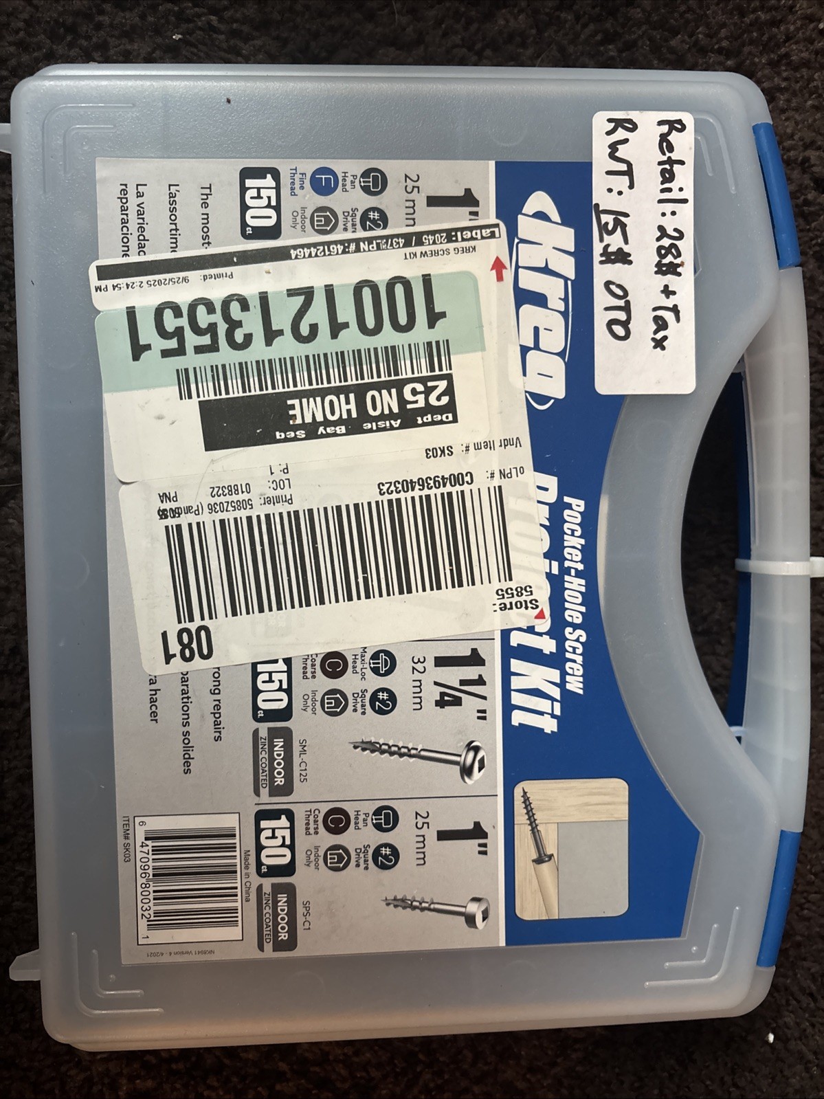 Kreg Pocket Hole Screw Project Kit