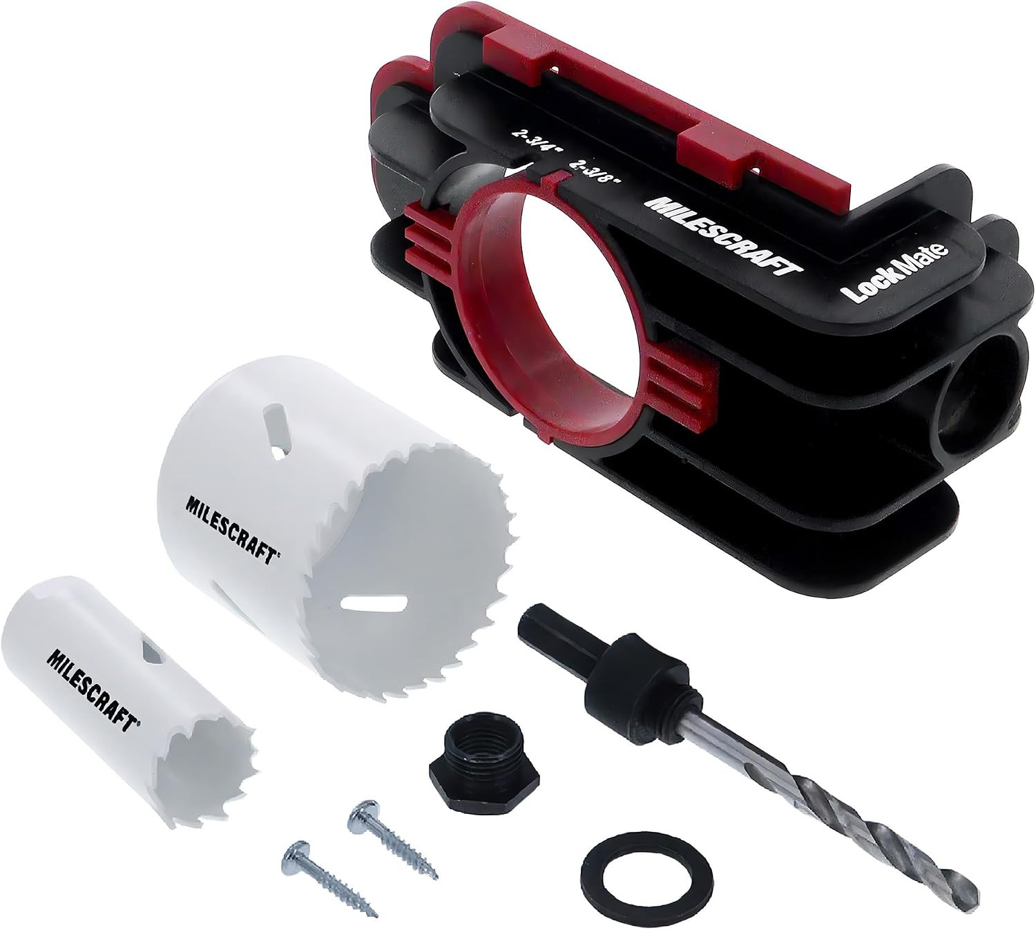 1337 Lock Mate – Door Lock Installation Kit with Jig for Wood/Metal Doors, 1-3/8